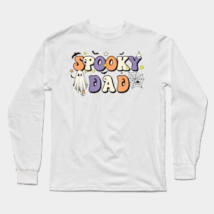 Spooky Dad Halloween Father Ghost Witchy Costume Long Sleeve T-Shirt